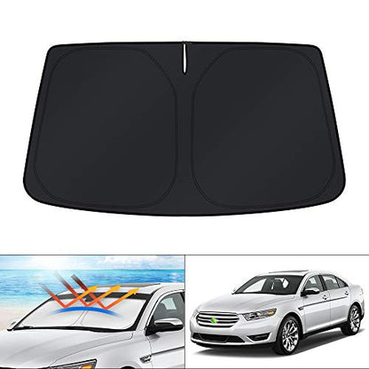 Windshield Sun Shade for Ford Taurus 2013 2014 2015 2016 2017 2018 2019 Accessories Custom Fit Sunshade Sun Visor Protector Foldable Blocks UV Rays Keep Your Car Cooler