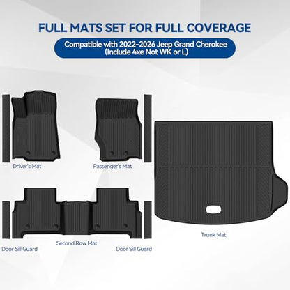 Custom Fit Floor Mats for Jeep Grand Cherokee 2022