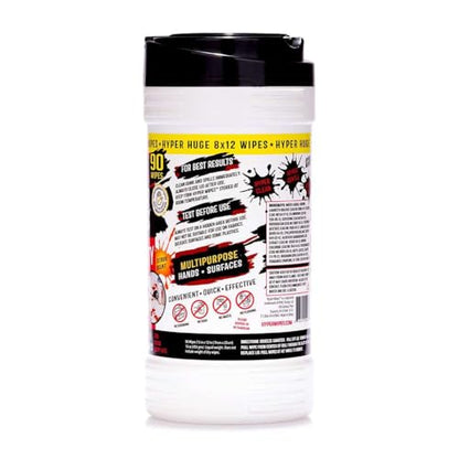 Hyper Wipes 1 Pack Heavy Duty Hand & Tool Cleaning Wipes (90 Count)
