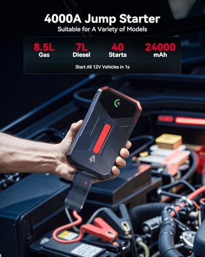 4000A Jump Starter with 150PSI Air Compressor