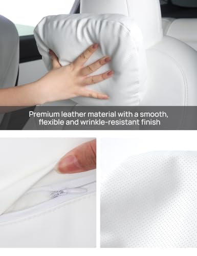 Leather Headrest Neck Pillow for Tesla Model 3