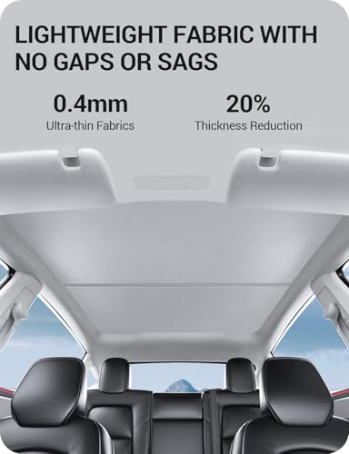 Sunshade Roof for 2026 2025 Tesla Model Y Juniper No Gap Gray