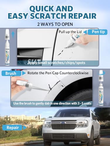 Redeye(PR6/ZR6) Touch Up Paint for Dodge, Exact Color Match Car Paint Scratch Repair Remover Pen Kit Fix Vehicle Chips and Automotive Nicks Scuff