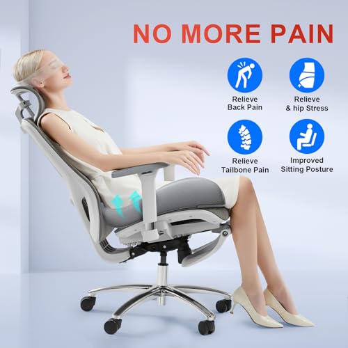 XL Ergonomic Seat Cushion Relieves Sciatica & Tailbone Pain
