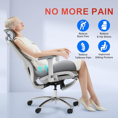 XL Ergonomic Seat Cushion Relieves Sciatica & Tailbone Pain