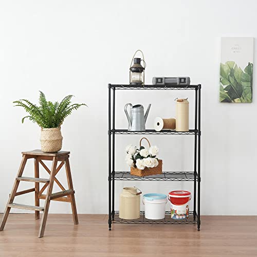 4 Tier Wire Shelving Unit Storage Rack (4 Count)