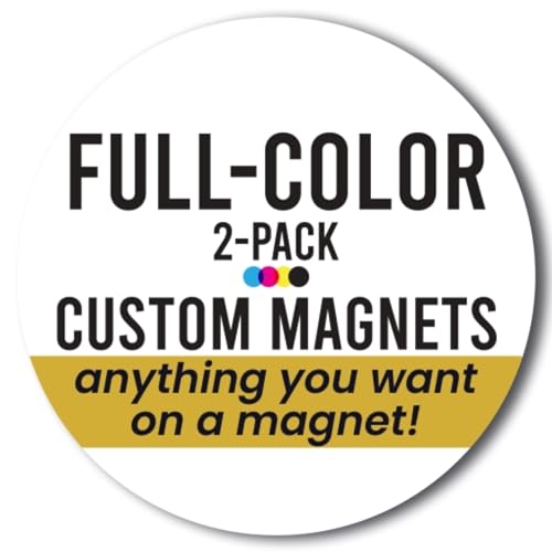 Custom Round Car Magnets 12" (2 Count)