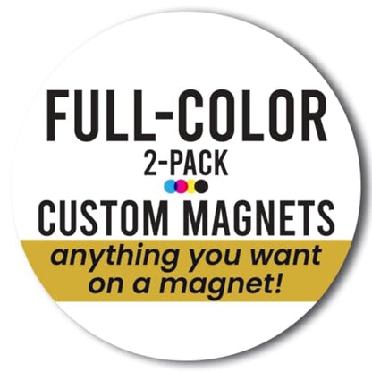 Custom Round Car Magnets 12" (2 Count)