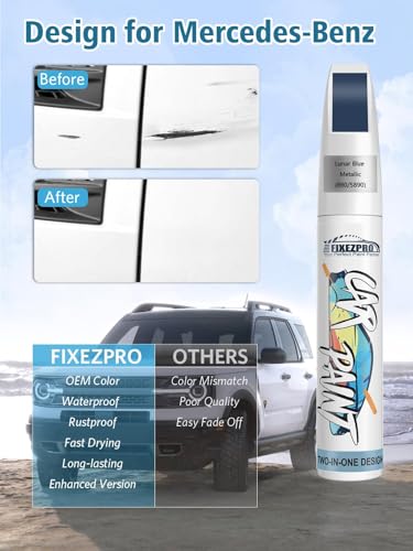 890 5890 Lunar Blue Metallic Car Touch Up Paint for Mercedes
