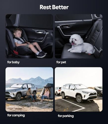 2026 8PC Full Set Window Sunshade for Toyota RAV4 2019 (8 Count)