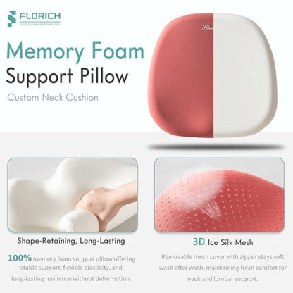Car Seat Cushion and Lumbar Support Pillow for Office Chair Car