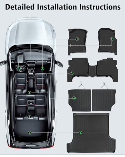 Floor Mats & Cargo Liner & Backrest Mat Custom for Toyota 4Runner 1996