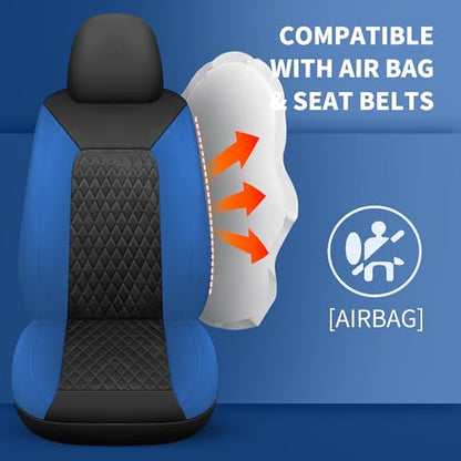 Faux Leather Full Set Car Seat Covers