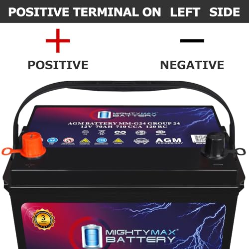 MM G24 Start and Stop Car BCI Group Size 24 12V 70Ah
