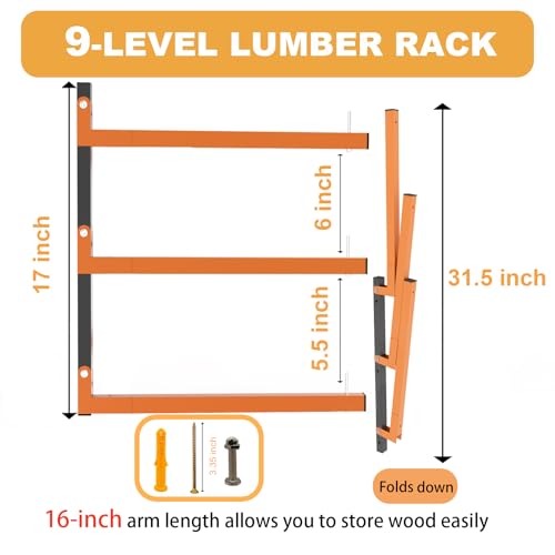 Lumber Rack Wall Mount (6 Count)