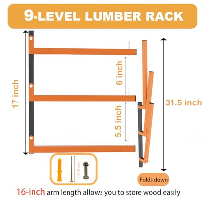 Lumber Rack Wall Mount (6 Count)