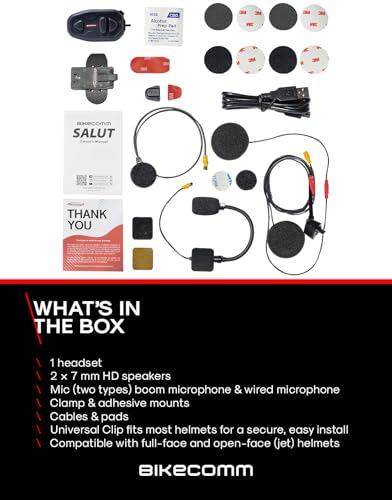 Salut Motorcycle Helmet Speakers Intercom