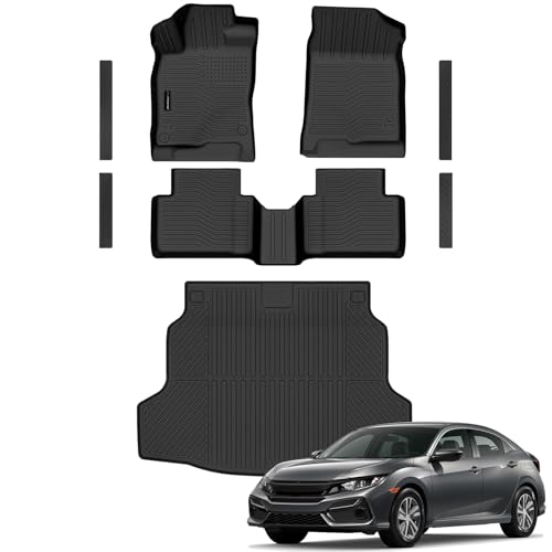 Floor Mats Cargo Mat Door Sill for Honda Civic Hatchback 2017