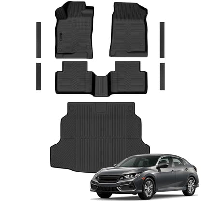 Floor Mats Cargo Mat Door Sill for Honda Civic Hatchback 2017
