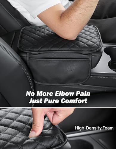 Center Console Cover with Storage Bag for SUV Sedan Car