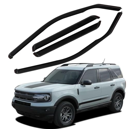 in Channel Window Visors Rain Guards Fit for 2021 (4 Count)