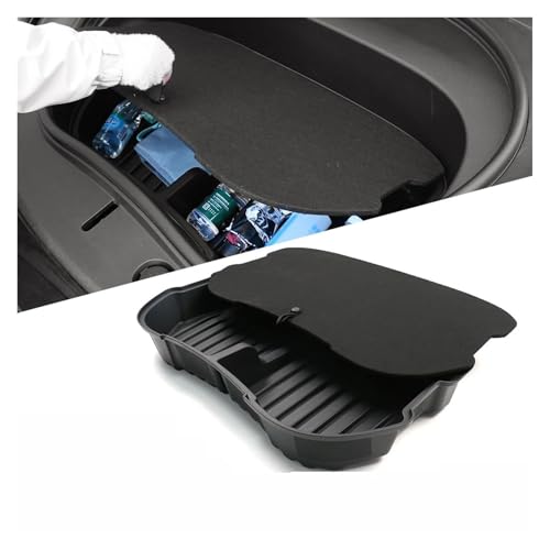 Car Front Trunk Storage Box Frunk Organizer Cargo Protective Tray Compatible For Tesla Model 3 2024 Storage Container