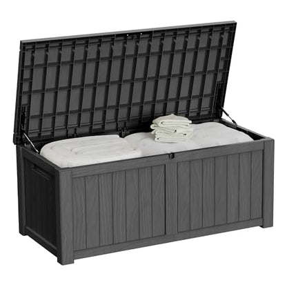 150 Gallon Outdoor Storage Box Patio Deck Box Waterproof