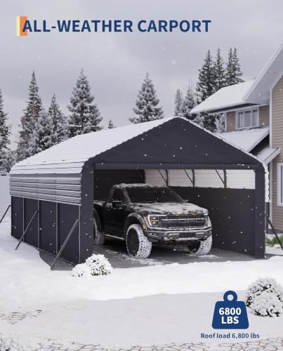 12x20x9 ft Metal Carport
