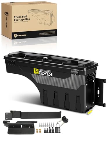 Passenger Side Truck Bed Storage Tool Box for Ram 1500 Pickup