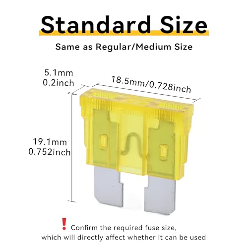 100 Pack Auto Fuses 20 AMP ATC