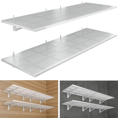 4 Pack 2x3ft Heavy Duty Garag e Wall Shelving (24 System)