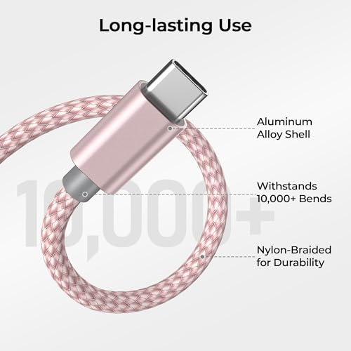 for iPhone 17 16 Pro Max Charger Cord (2 Count)