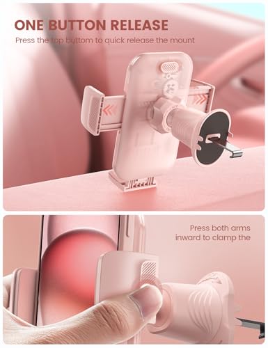 2026 Wider Clamp & Metal Hook Car Phone Holder Vent Accessories