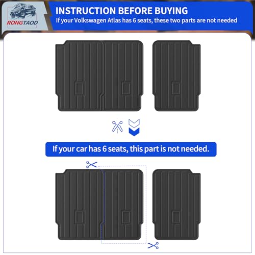 Trunk Mat+2nd&3rd Row Backrest Mats for 2018