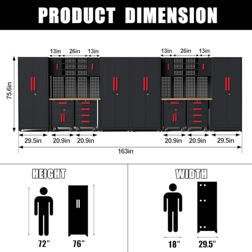 16Pack Garage Cabinet Storage System
