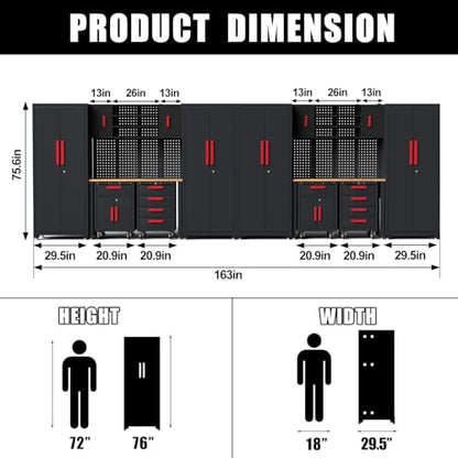 16Pack Garage Cabinet Storage System