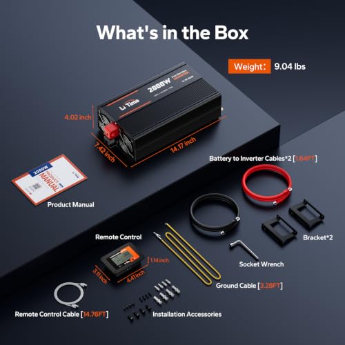 2000W Pure Sine Wave Power Inverter