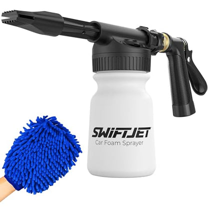Car Wash Foam Gun + Microfiber Wash Mitt