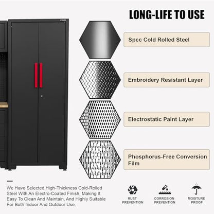 6 Pcs Garage Storage Cabinet System (6 Count)