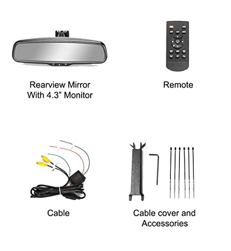 10.5" OEM Rear View Mirror with 4.3" LCD Screen + Dynamic Parking Lines