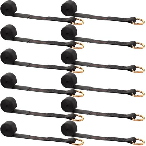 4 Pack Lasso Tow Truck Straps with D Ring 11 (4 Count)