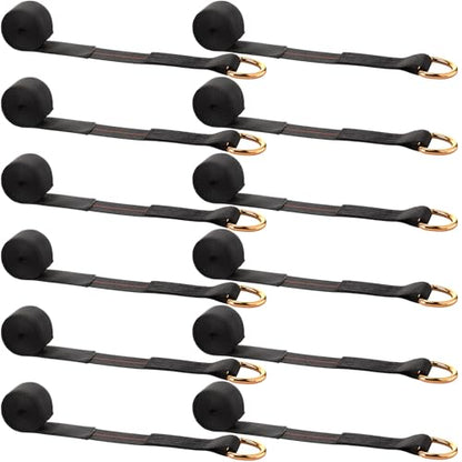 4 Pack Lasso Tow Truck Straps with D Ring 11 (4 Count)