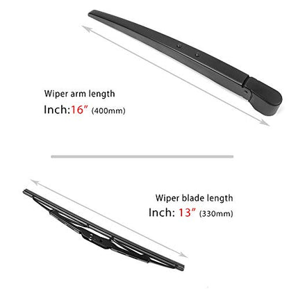 20935081 Rear Windshield Wiper Arm Blade Set