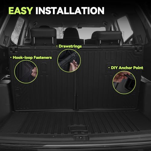 All Weather TPE Floor Mat Set for 2011 2012 Dodge Durango 6 Seats