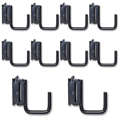 10-Pack 2-Inch J Hooks for E-Track and X-Track Rails (10 Count)