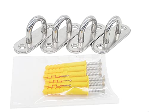 Stainless Steel Ceiling Hooks & Wall Hangers (4 Count)