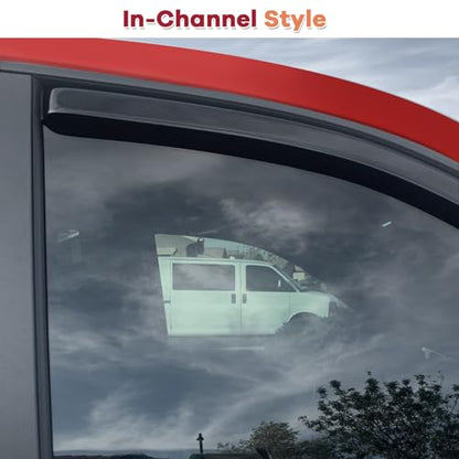 in Channel Window Rain Guards Fit for 2017 (4 Count)