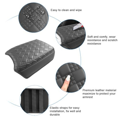 for 2025 2026 Nissan Armada Armrest Cover Pad for 2025 2026 Nissan Armada Accessories 2025 Armada Center Console Cover 2026 Armada Middle Console Cover w