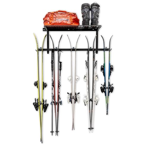 Lone Peak Ski Storage Rack and Wall Shelf