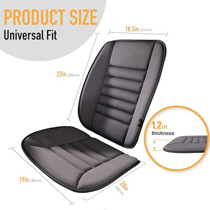 Car Seat Cushion with Back Support Pillow (2 Count)